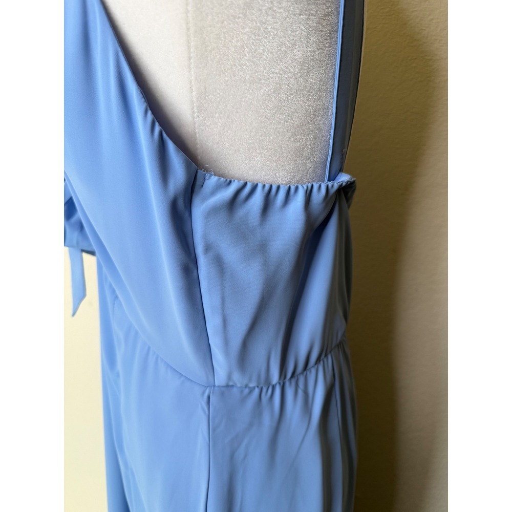 Abercrombie & Fitch Light Blue Ruffled Midi Dress - Picture 11 of 16